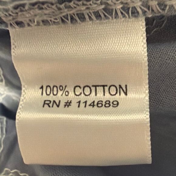 Cino Mimosa Vintage Blue Embroidered Button Down Shirt XS Quiet Luxury Capsule - Picture 9 of 10